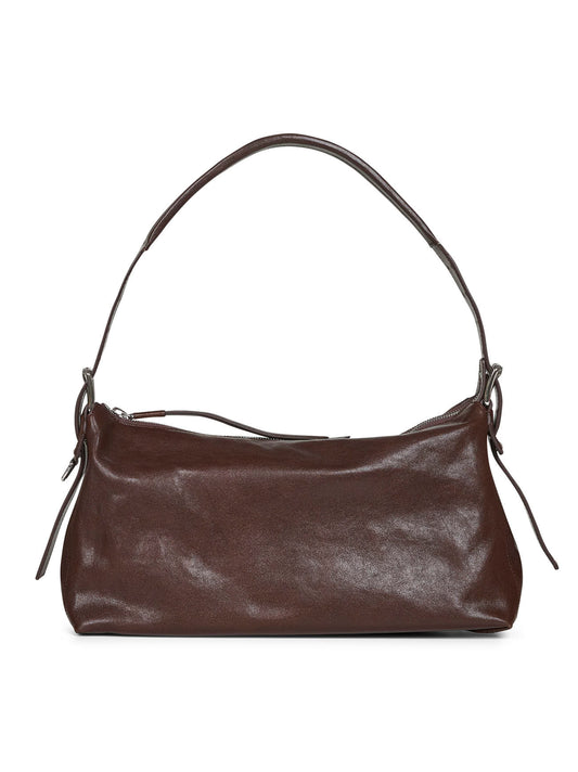 Espresso Belted Baguette shoulder bag