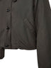 Brown water-repellent puffer blouson