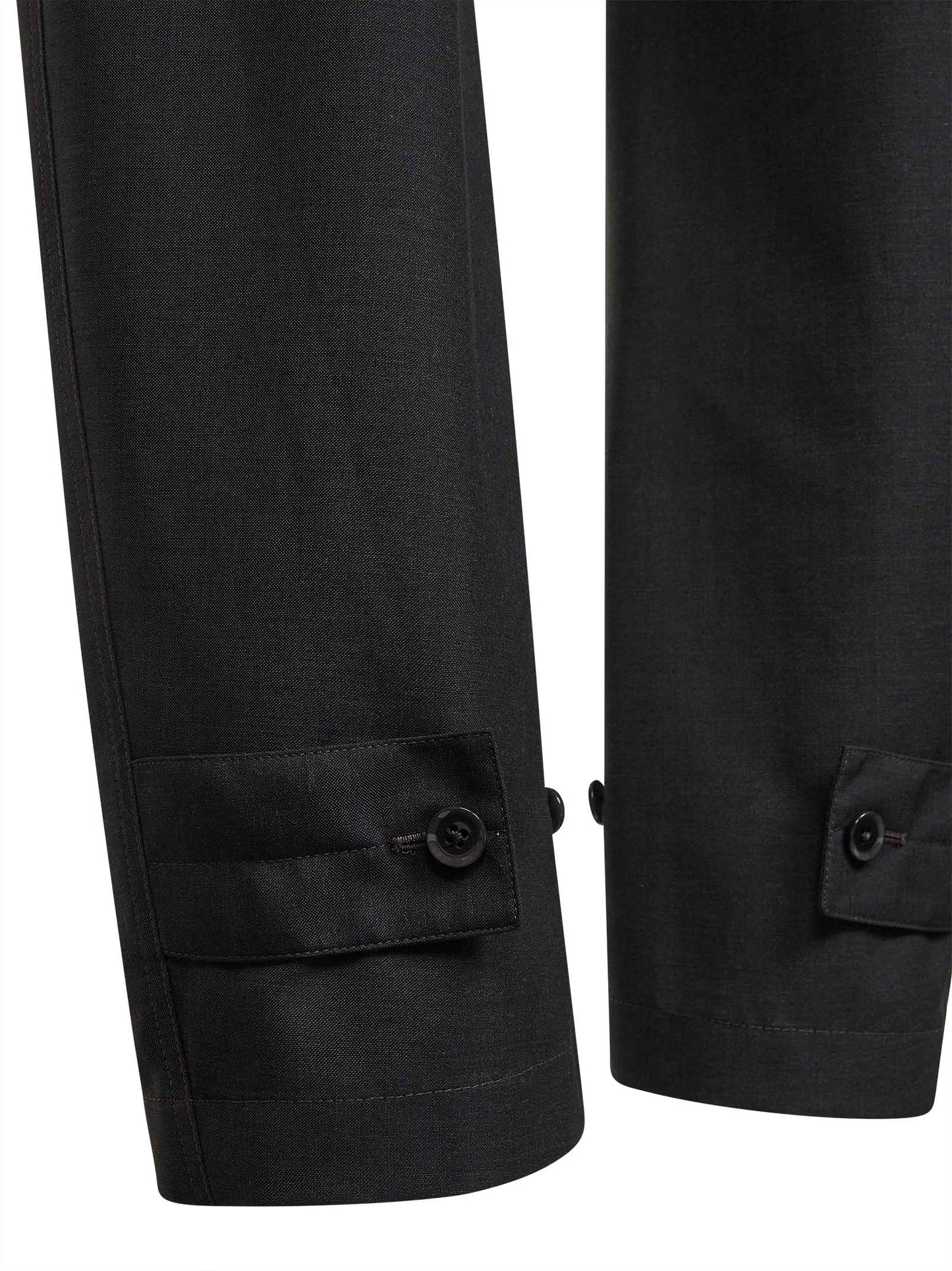 Pantaloni sartoriali curvi in misto fresco lana grigio