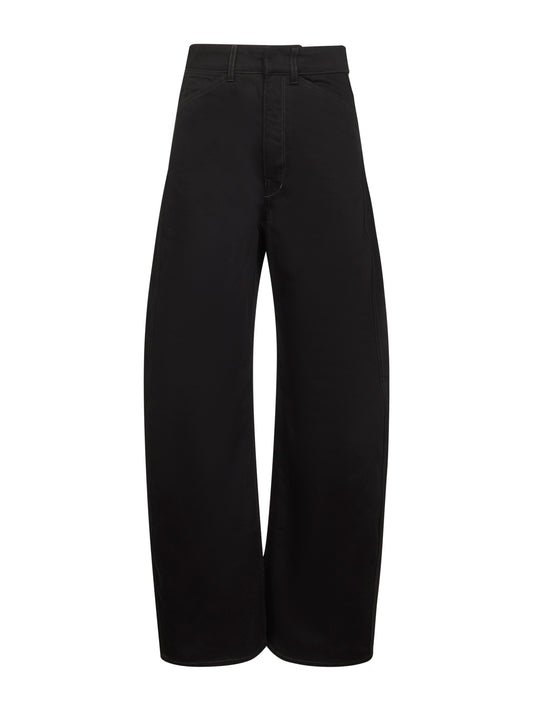 Black denim High Waisted Curved jeans