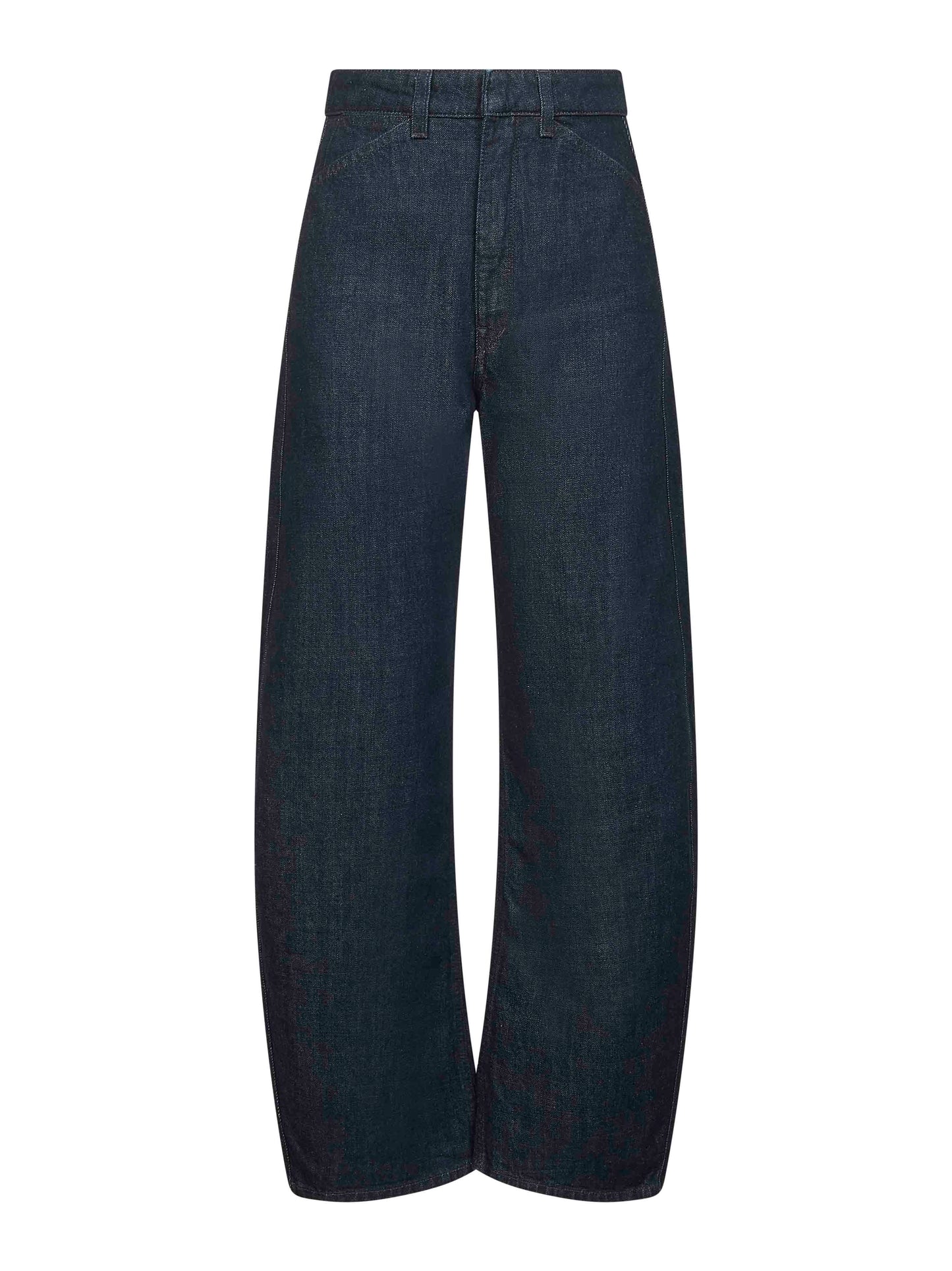 Blue denim High Waisted Curved jeans