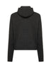 Maglia con cappuccio in misto alpaca marrone