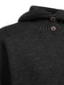 Maglia con cappuccio in misto alpaca marrone