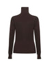 Cardigan aderente in lana mercerizzata viola
