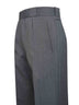 Pantaloni in misto lana a spina di pesce grigia