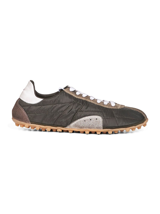 Sneakers Sprinters in nylon e pelle verde