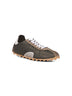 Green nylon and leather Sprinters sneakers