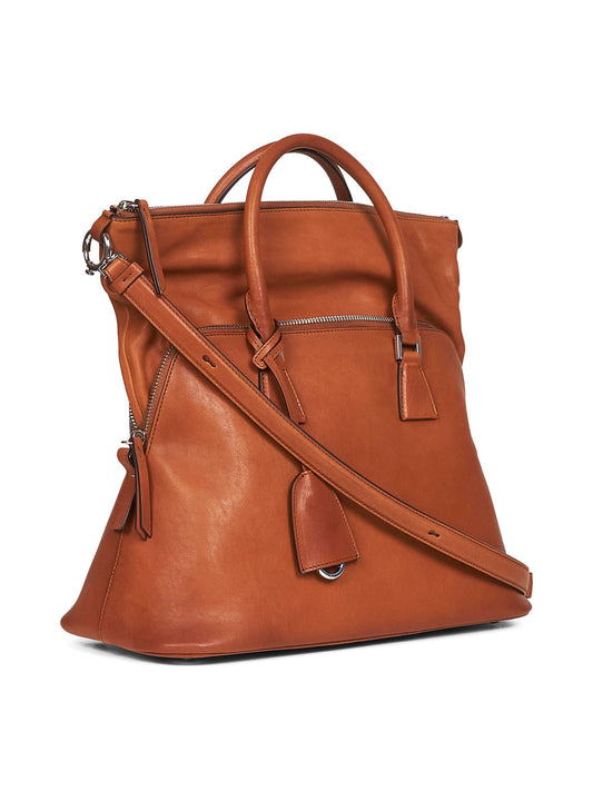 Cognac 5AC Loved To Death Medium handbag