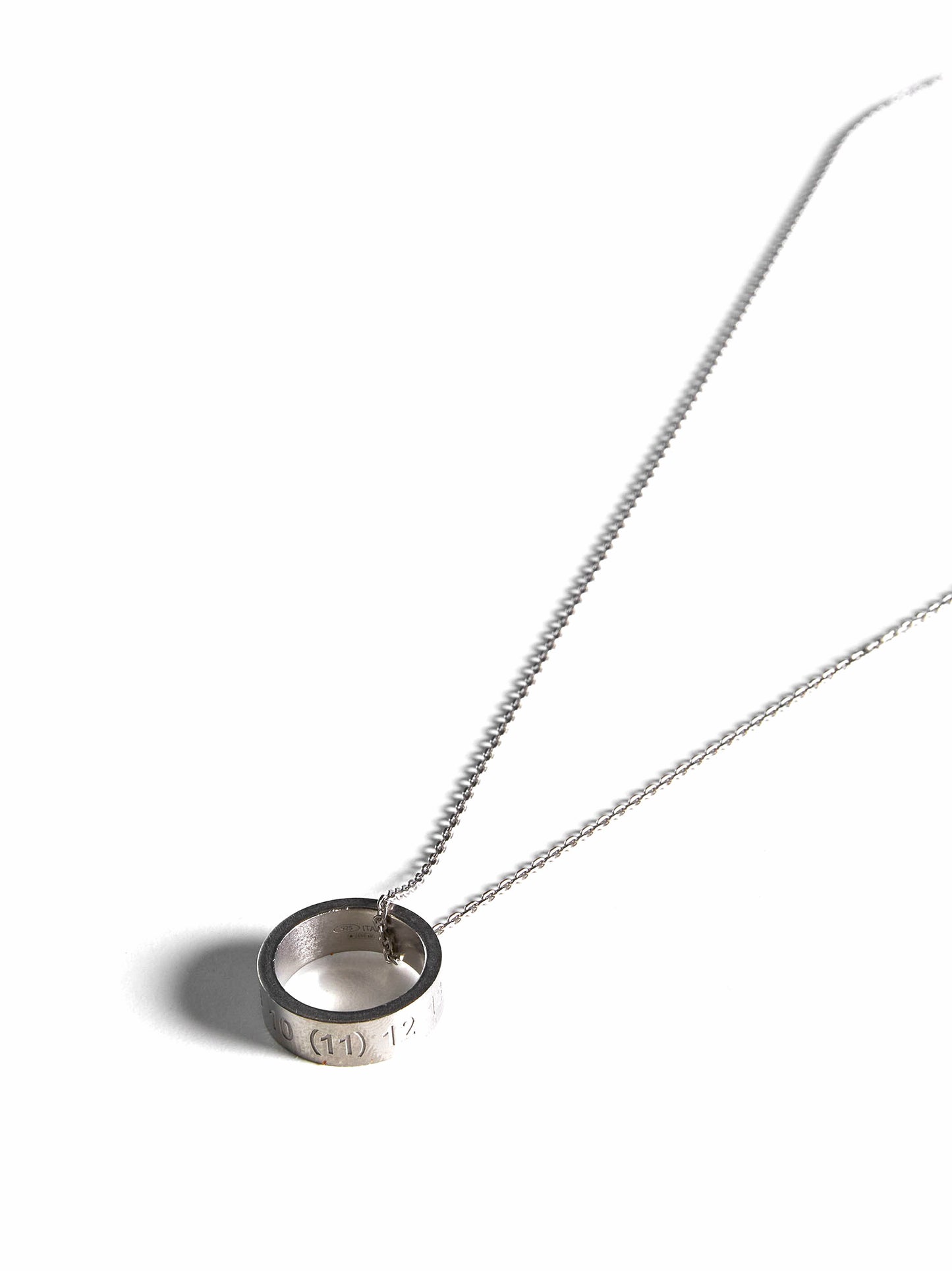 Collana Numerical Ring argento