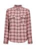 Camicia Yalisa in cotone a quadri rosa