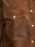 Camicia Karima in ecopelle vintage tabacco