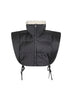 Gilet Hoodiali reversibile in nylon ed ecopelliccia nero