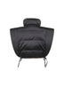 Gilet Hoodiali reversibile in nylon ed ecopelliccia nero