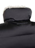 Gilet Hoodiali reversibile in nylon ed ecopelliccia nero