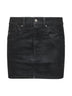 Minigonna Kimmy in ecopelle vintage nera