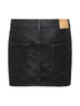 Minigonna Kimmy in ecopelle vintage nera