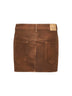Minigonna Kimmy in ecopelle vintage tabacco