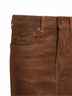 Minigonna Kimmy in ecopelle vintage tabacco