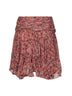 Rust printed georgette Berenicia miniskirt