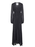 Abito lungo Briane in georgette nero