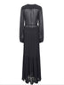Abito lungo Briane in georgette nero