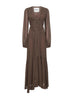 Abito lungo Briane in georgette verde