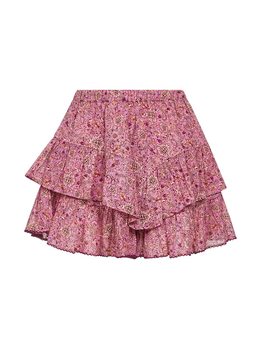 Shorts Jocadia in cotone stampato rosa