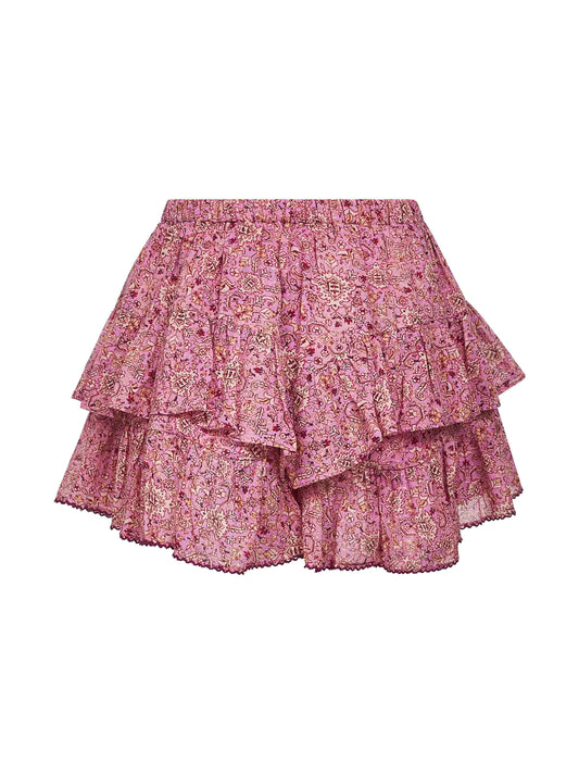 Shorts Jocadia in cotone stampato rosa