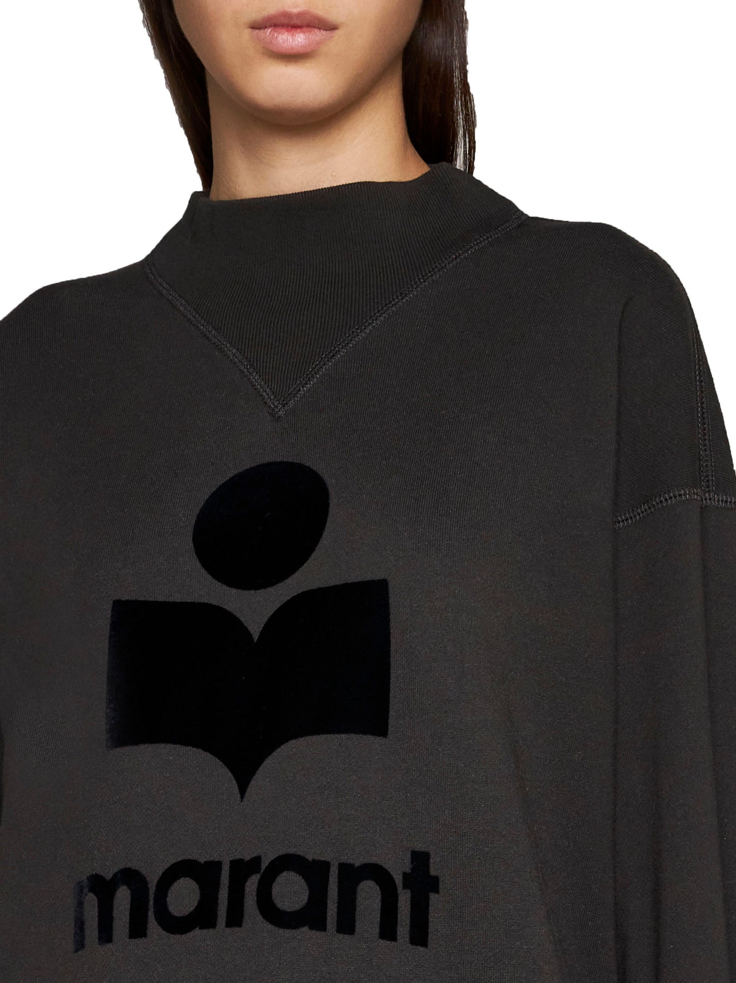 Moby cotton sweatshirt featuring a logo
