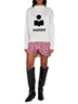 Moby-Ga cotton sweatshirt with front printed logo