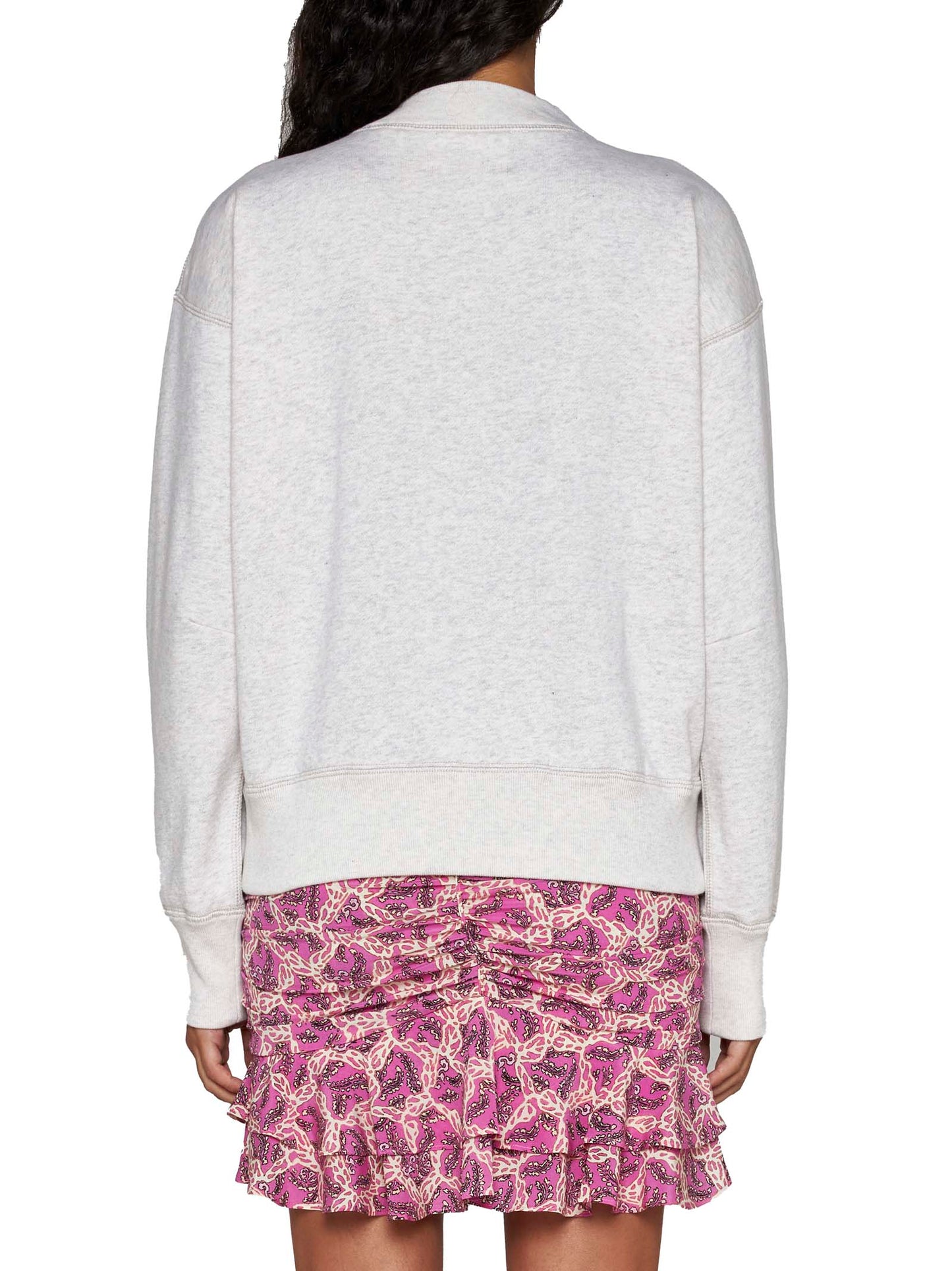 Moby-Ga cotton sweatshirt with front printed logo