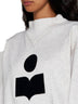 Moby-Ga cotton sweatshirt with front printed logo