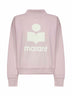 Pink cotton blend Moby logo sweatshirt