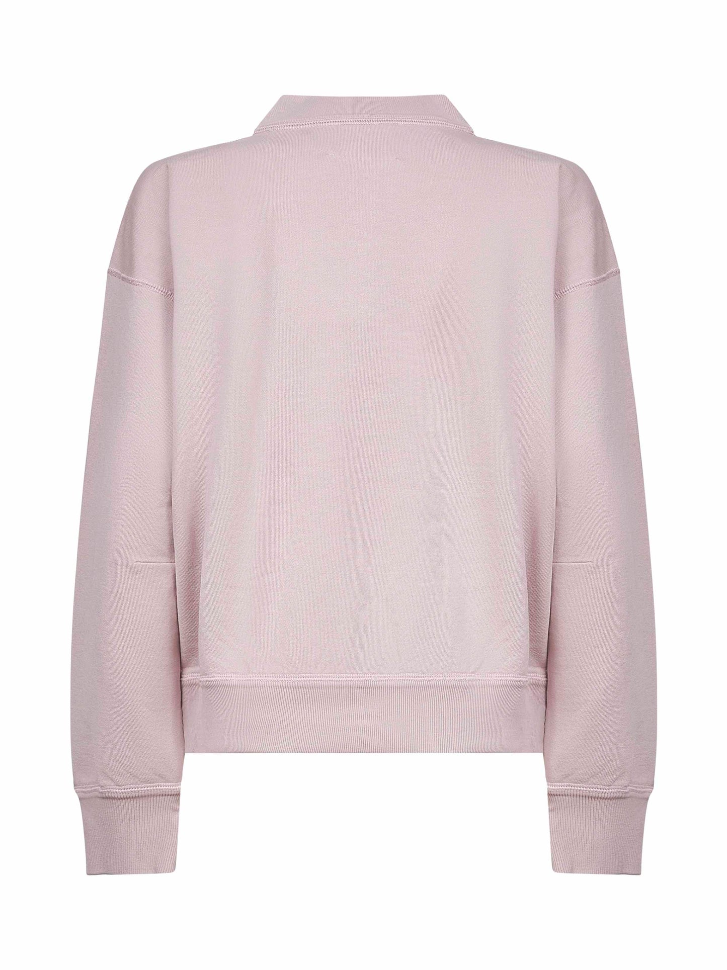 Pink cotton blend Moby logo sweatshirt