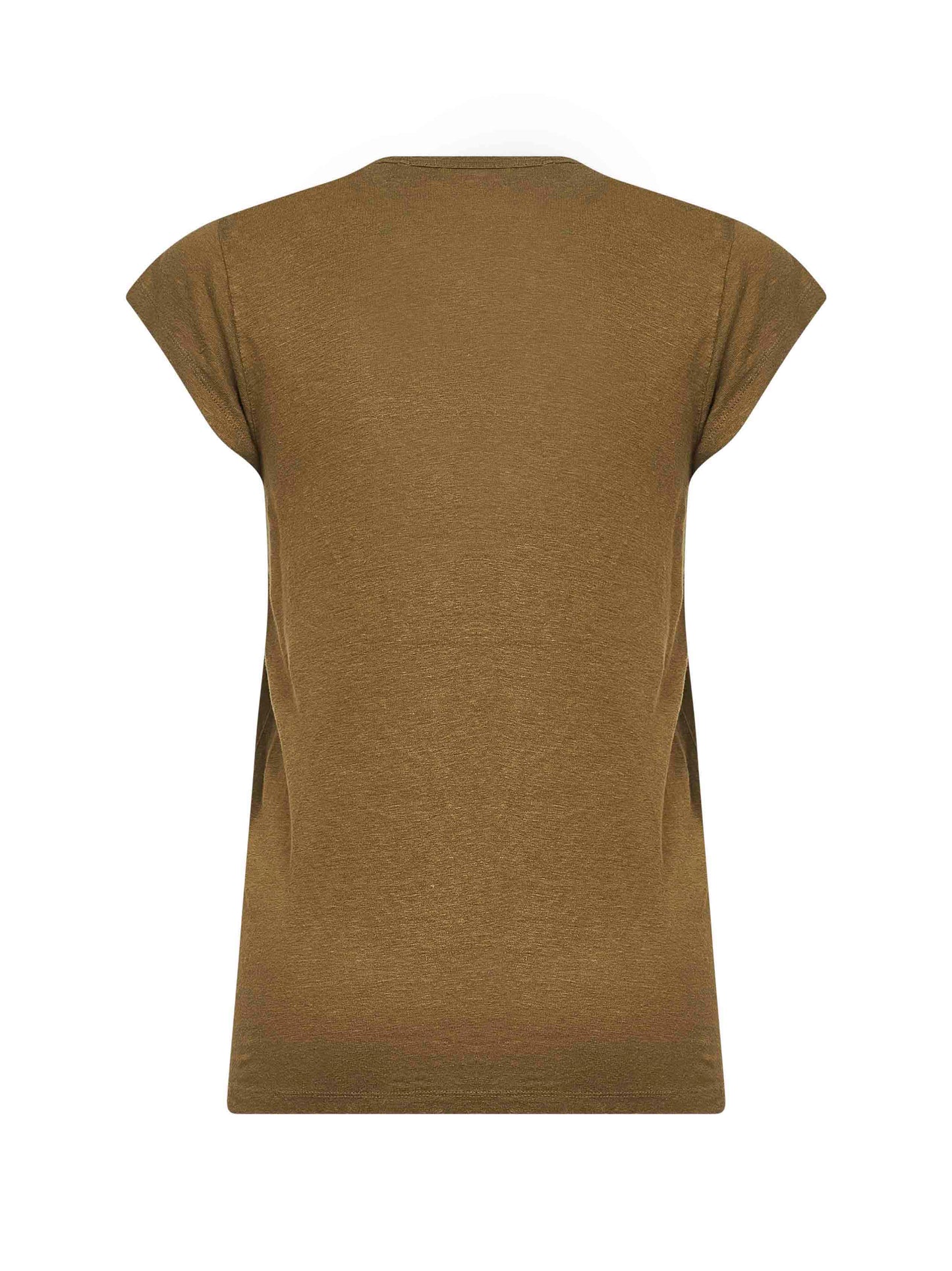 Khaki lightweight linen Zankou T-shirt