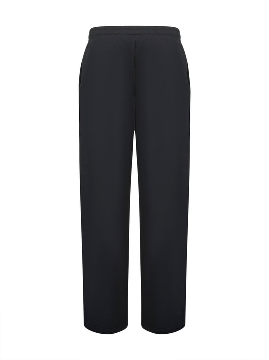 Pantaloni sportivi Moon Logo in felpa nera
