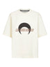 T-shirt MS Sports in jersey di cotone avorio