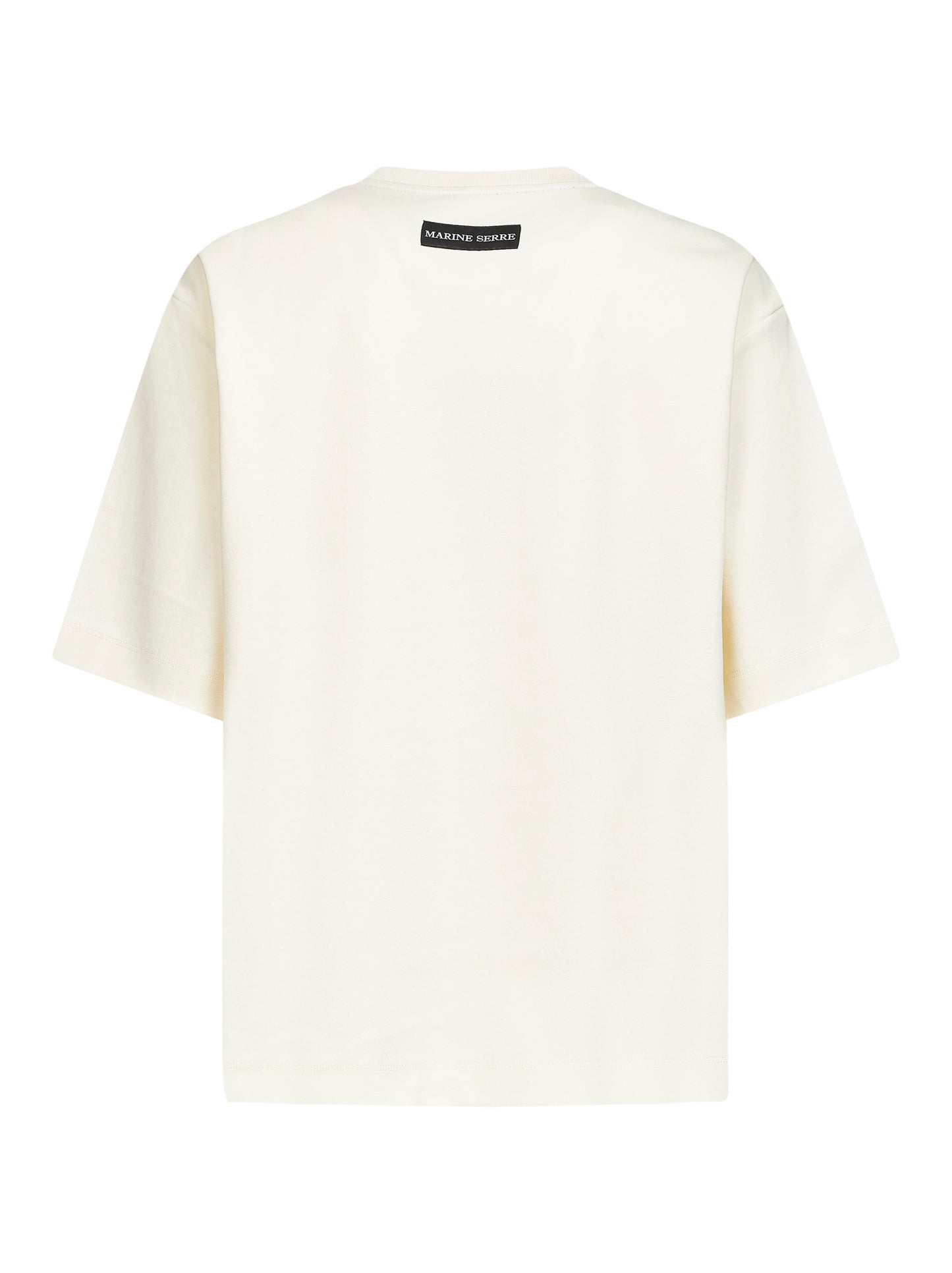 T-shirt MS Sports in jersey di cotone avorio
