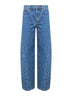Light blue denim Moon Laser baggy jeans