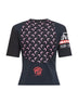 T-shirt baby-fit in jersey nero con grafica rigenerata