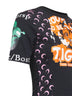 Black jersey regenerated graphic baby-fit T-shirt