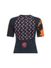 Black jersey regenerated graphic baby-fit T-shirt