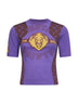 Violet jersey regenerated graphic baby-fit T-shirt
