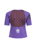 Violet jersey regenerated graphic baby-fit T-shirt