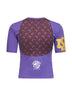 Violet jersey regenerated graphic baby-fit T-shirt