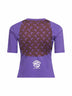 Violet jersey regenerated graphic baby-fit T-shirt