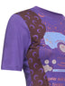 Violet jersey regenerated graphic baby-fit T-shirt
