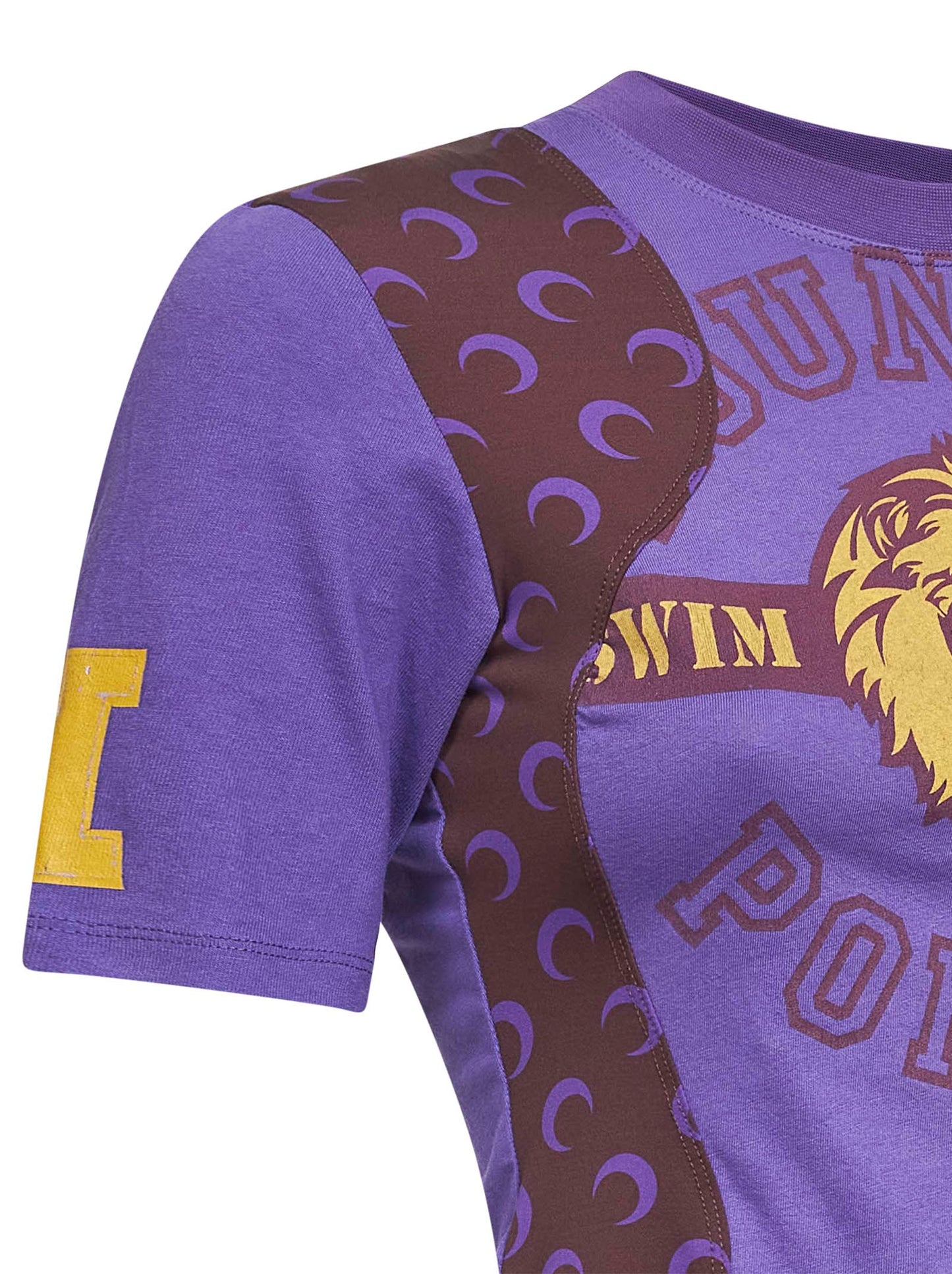 Violet jersey regenerated graphic baby-fit T-shirt
