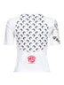 White jersey regenerated graphic baby-fit T-shirt