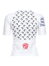 White jersey regenerated graphic baby-fit T-shirt